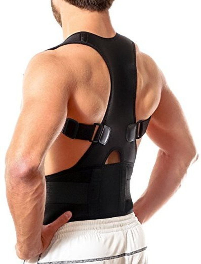 IRIS Back Brace Posture Corrector Best Fully Adjustable Support Brace Improves Posture and Provides Lumbar Support For Lower and Upper Back Pain Posture Corrector Buy IRIS Back