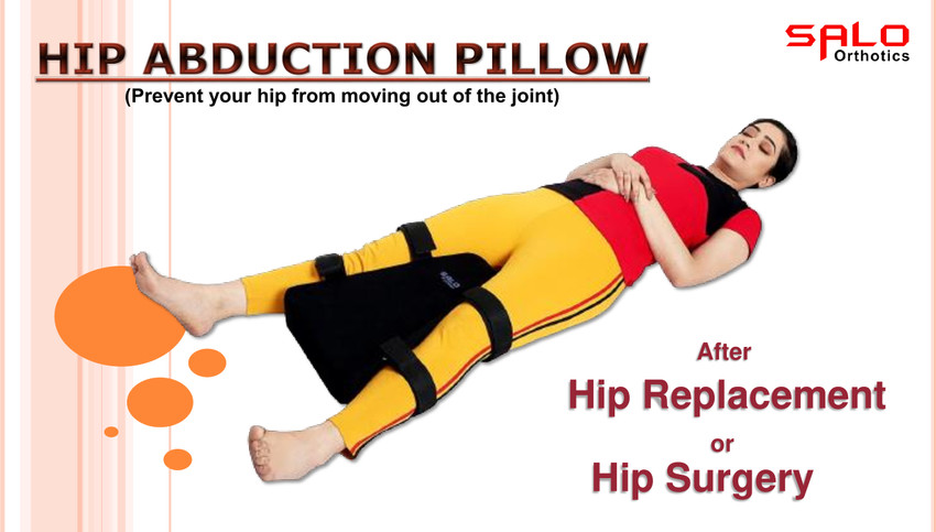 Pillow under knees after hip replacement clearance