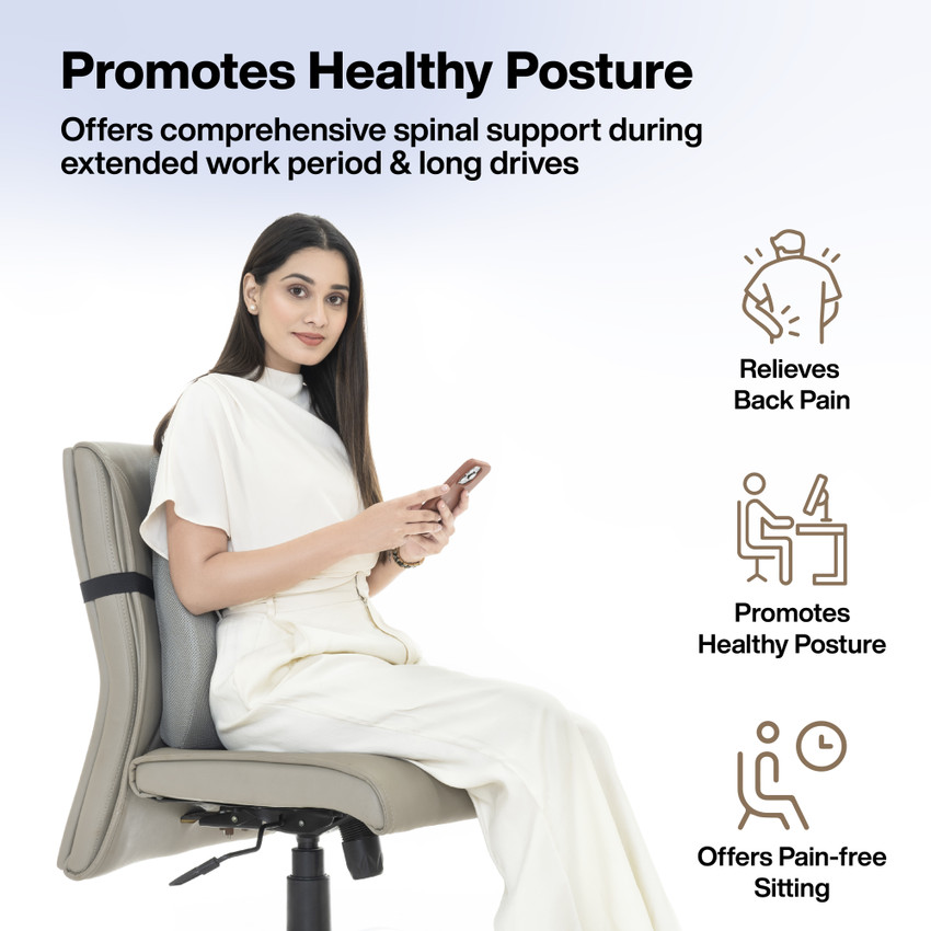 FOVERA Large Backrest for Chair Car Seat Orthopedic Memory Foam Lumbar Support Back Lumbar Support Buy FOVERA Large Backrest for Chair Car Seat Orthopedic Memory Foam Lumbar Support