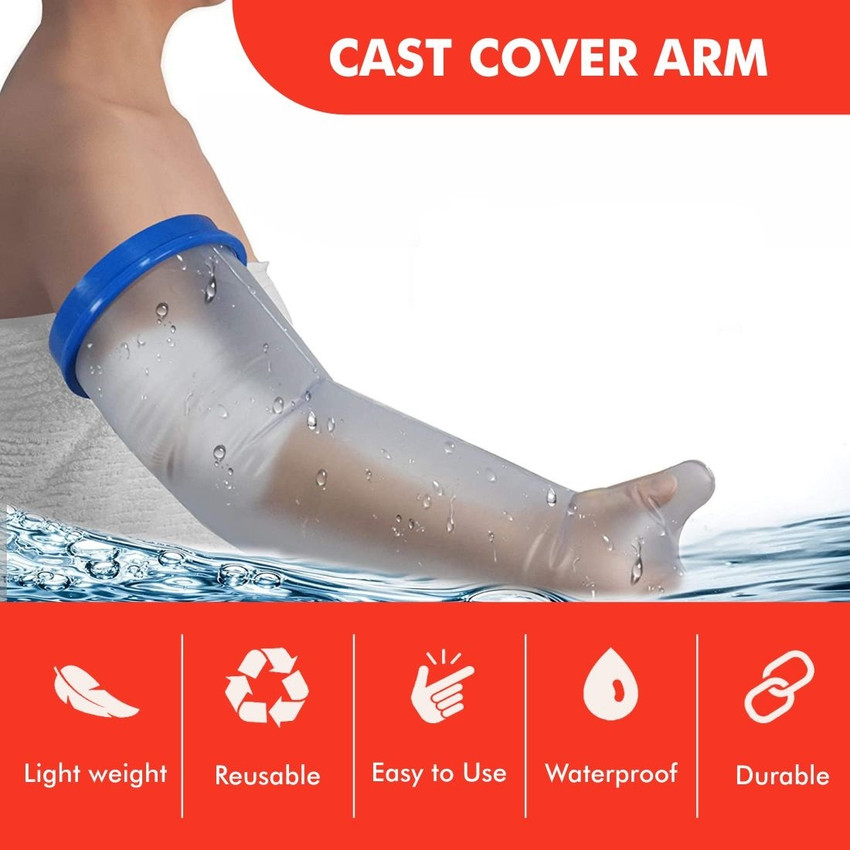 Arm cast store cover for shower