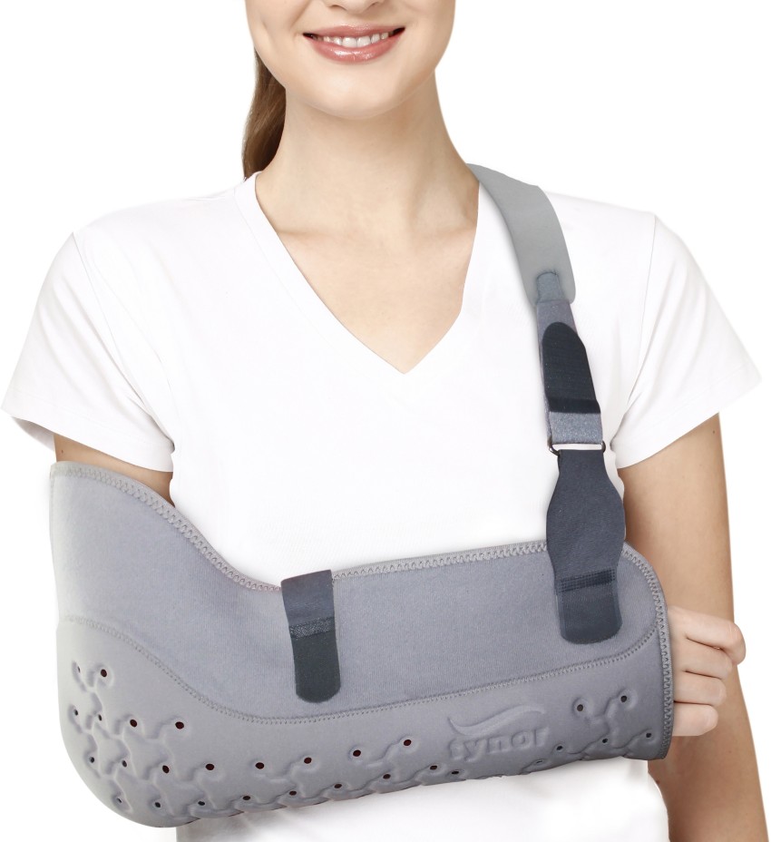 Beige Adjustable Pouch Arm Sling Tropical Shoulder Support, For