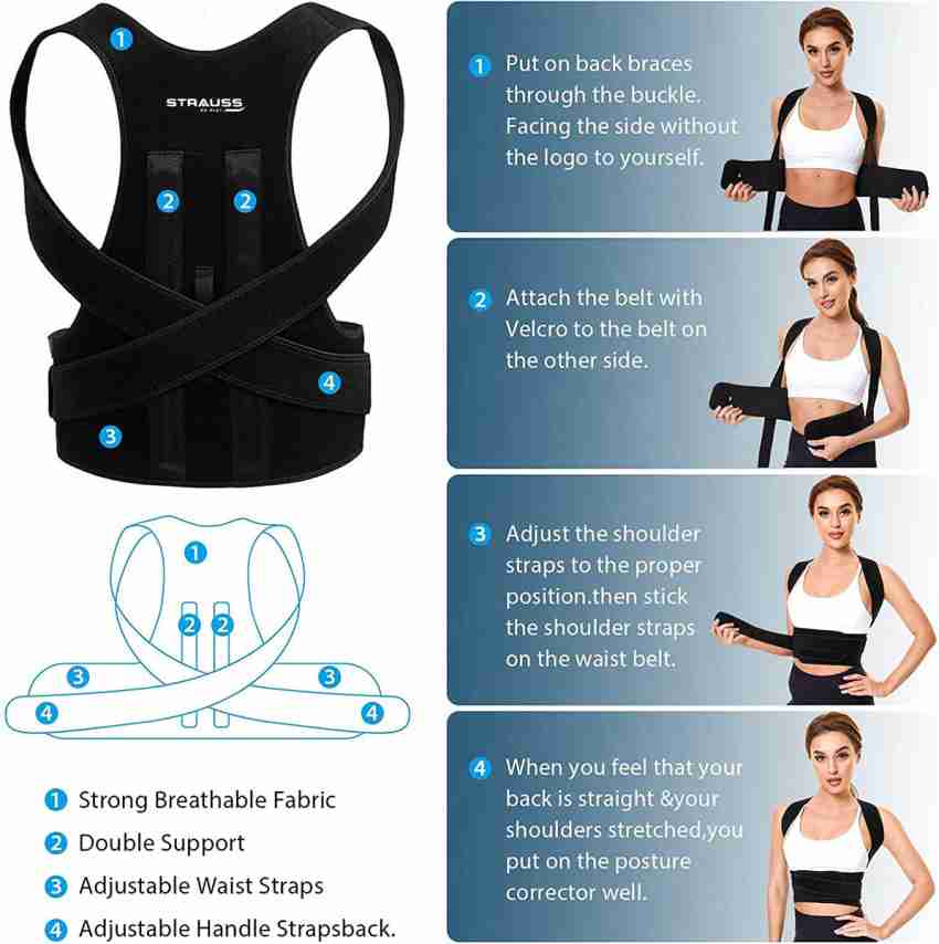 Posture Corrector Back Brace Back Brace Posture Corrector Back Posture  Corrector Adjustment Upper Back Brace Universal Orthopedic Strap Posture