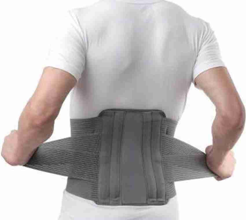 Buy AGARO Lumbo Sacral Belt with Double Strapping, Back Support for Lumbar  Spine, Lumber Support Belt for Pain Relief, Back Brace for Men and Women,  LS Belt, Large, Grey Online at Low
