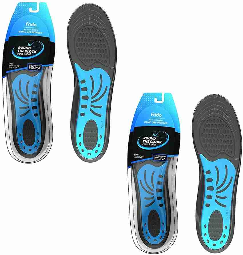 Frido Dual Gel Insoles Everyday Shoe Inserts Men in sizes 8 13 UK Pack of 2 Insole Buy Frido Dual Gel Insoles Everyday Shoe Inserts Men in sizes 8 13 UK Pack of 2 Insole Online at Best Prices in India...