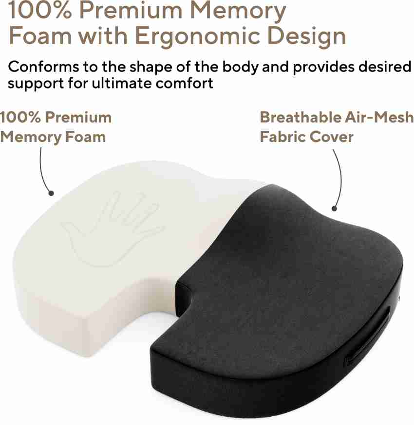 FOVERA Orthopedic Coccyx Seat Cushion - For Tailbone Pain Relief (For Above  80kg WT) Back / Lumbar Support - Buy FOVERA Orthopedic Coccyx Seat Cushion  - For Tailbone Pain Relief (For Above