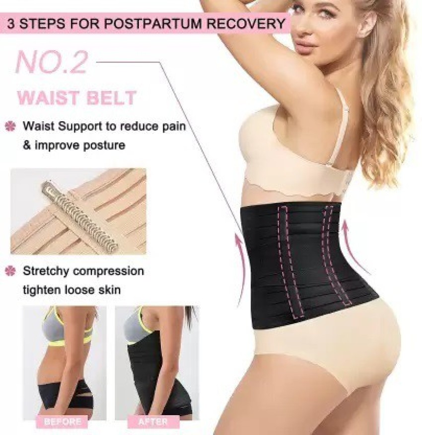 JUSTIFIT 3 in 1 Postpartum Belly Band for Women after Delivery, Maternity  Post Pregnancy Belt with Pelvis Support for Waist and Tummy Reduction