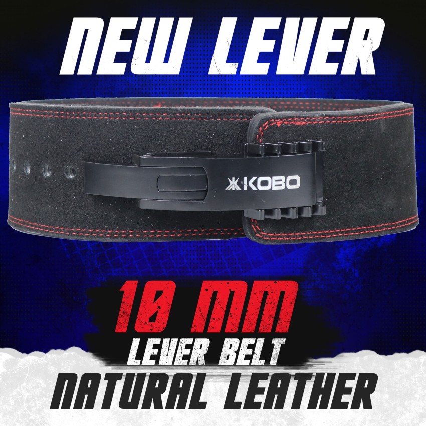 KOBO Leather Power Lifting Lever Belt Back / Lumbar Support - Buy KOBO  Leather Power Lifting Lever Belt Back / Lumbar Support Online at Best  Prices in India - Fitness