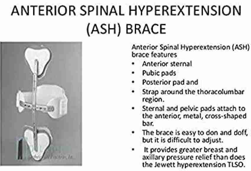 Hyper-X TLSO Jewett Hyperextension Back Brace Orthosis, ASH