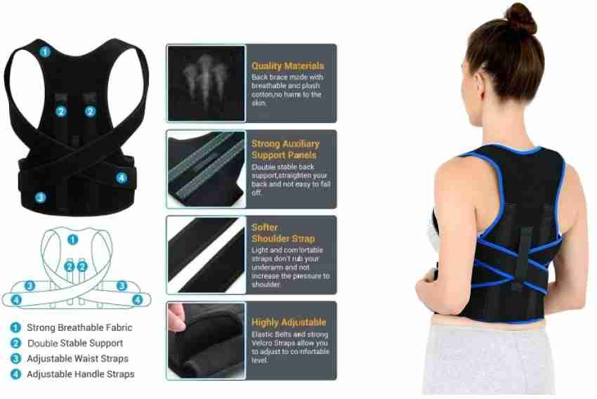 Shopeleven Posture Corrector For Men & Women, Body Posture Correction Belt  For Back Support Brace at Rs 150, Back Belt in New Delhi