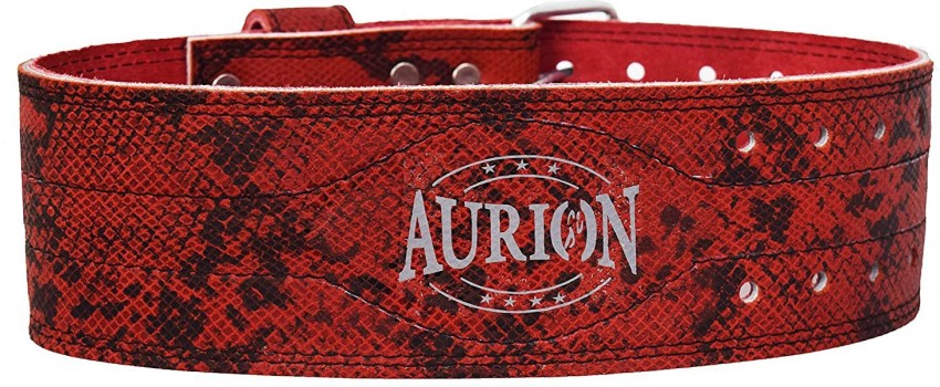 Aurion Genuine All Leather 11 mm Thickness Pro Weight Lifting Belt