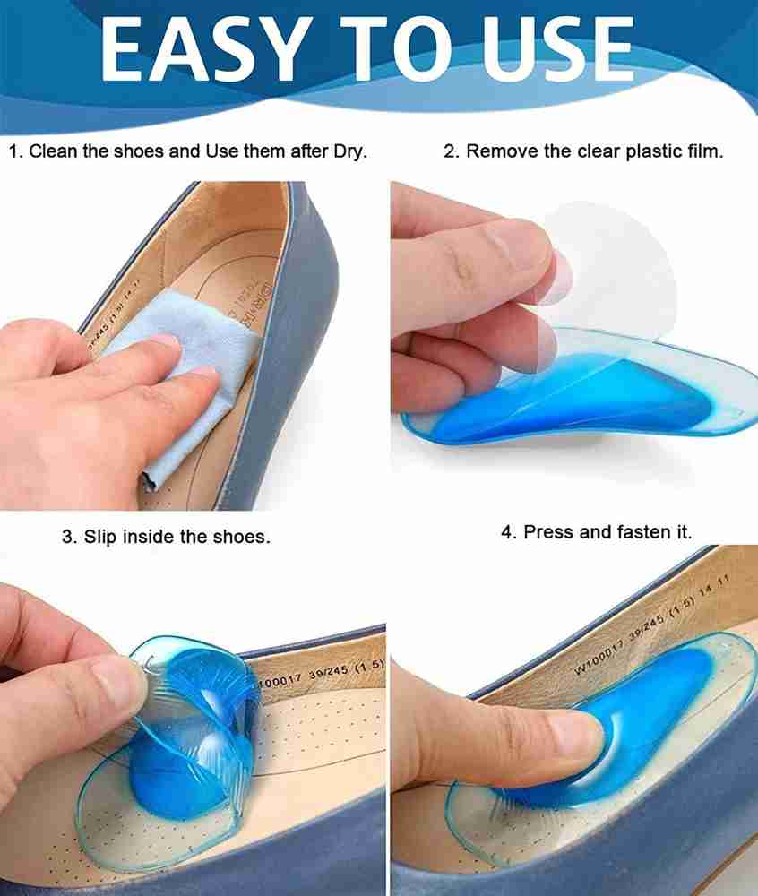 Litenyx Flat Foot Arch Support Silicone for Shoes Arch Support