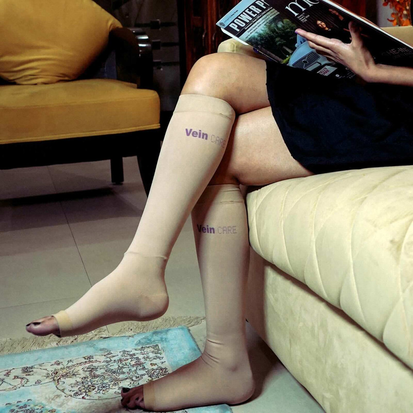 Vein Care Compression Stocking for Varicose Vein DVT Below Knee Knee Support