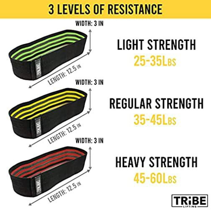 Tribe Lifting Fabric Resistance Bands Women And Men Booty Bands