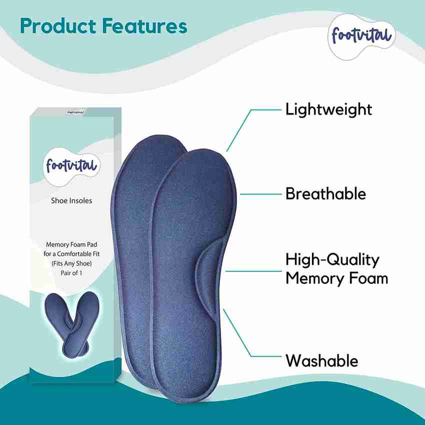 Memory foam shoe outlet inserts for heels