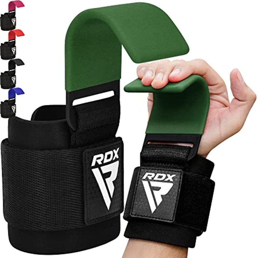 RDX Weight Lifting Hooks Straps Pair NonSlip Rubber Coated Grip 8Mm  Neoprene Hand Support - Buy RDX Weight Lifting Hooks Straps Pair NonSlip  Rubber Coated Grip 8Mm Neoprene Hand Support Online at