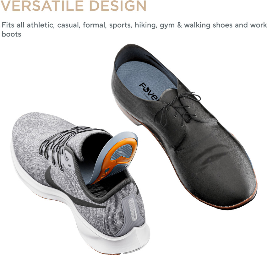 FOVERA Gel Insoles Shoe Inserts for Walking Running Hiking