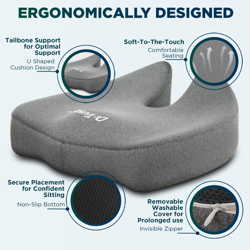 Dr Trust USA Pro Seat Cushion 370 Coccyx Pillow Hip Tailbone Back Pain Relief Sciatica Back Lumbar Support Buy Dr Trust USA Pro Seat Cushion 370 Coccyx Pillow Hip Tailbone Back Pain