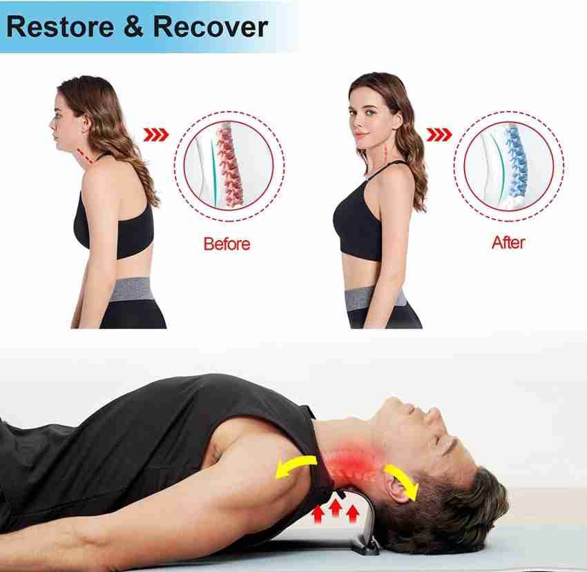 E VYAPAR KENDRA 4 LEVEL Neck Stretcher for Neck Pain Relief, Muscle Relax  and Spine Alignment Cervical Traction Device for Cervical Spine Alignment  Adjustable 4 Height Level Massager - E VYAPAR KENDRA 