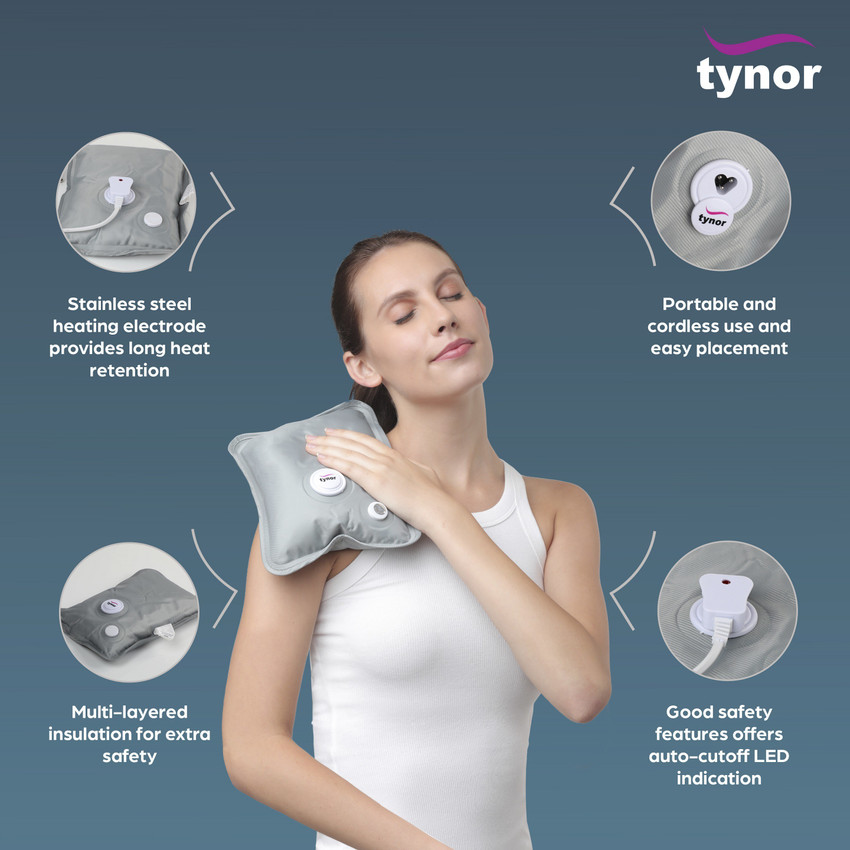TYNOR Ortho Heating Gel Bag Electric Trend Grey Universal Size 1 Uni Electric 1 L Hot Water Bag