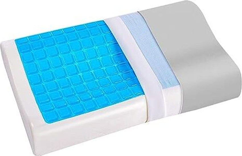 Pharmedoc contour memory foam pillow with cooling gel discount