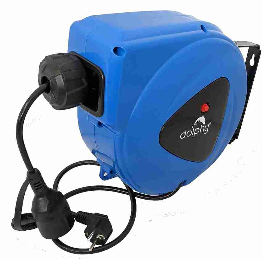 DOLPHY Extension Cord Reel with 14 M Retractable Power Cord Reel