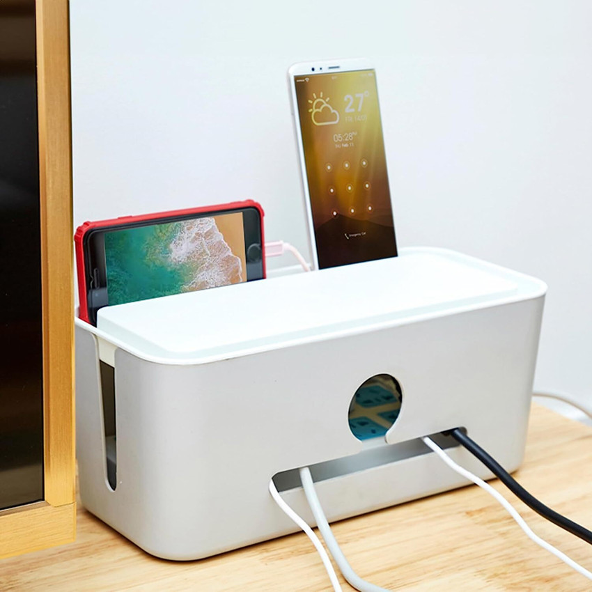 Cheston Cable Management Box for Extension Cords Power Strip Cable Hiding Cover 1 Socket Extension Boards Price in India Buy Cheston Cable Management Box for Extension Cords Power Strip Cable Hiding