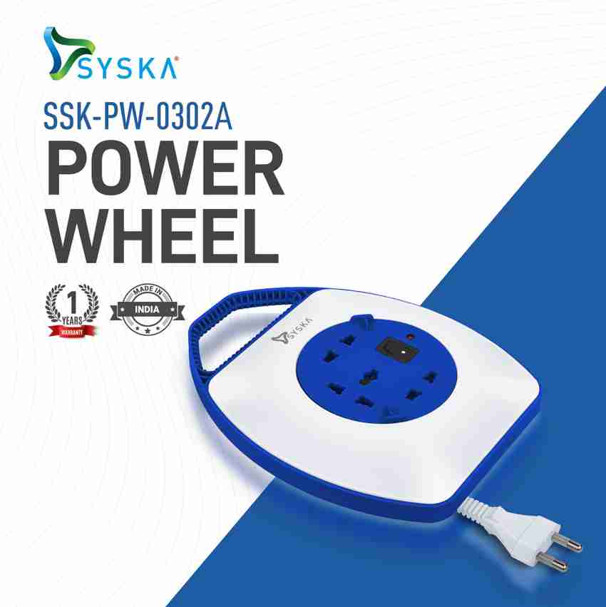 Syska Power Wheel 3 Socket Extension Boards Price in India Buy