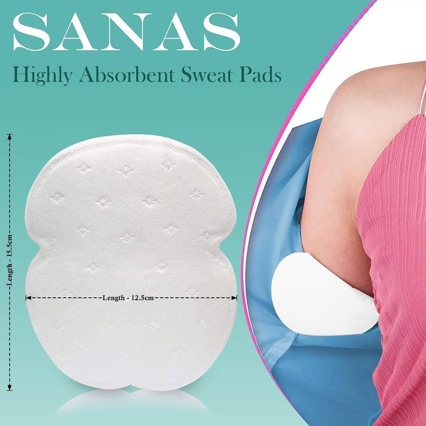 Sweat Pads For Underarms Disposable Pack Of 10 pads