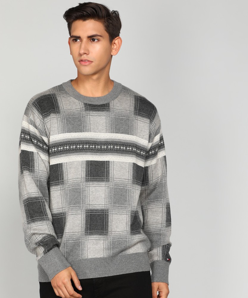 Grey tommy deals hilfiger jumper mens