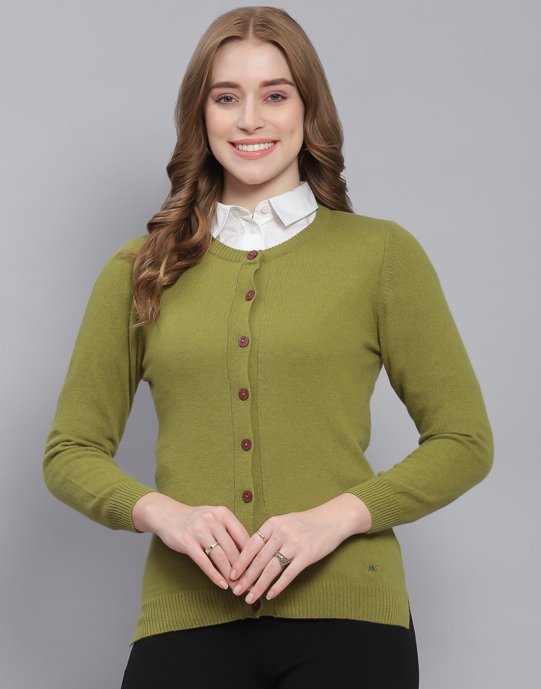 Buy Women Green Sweater Online In India -  India