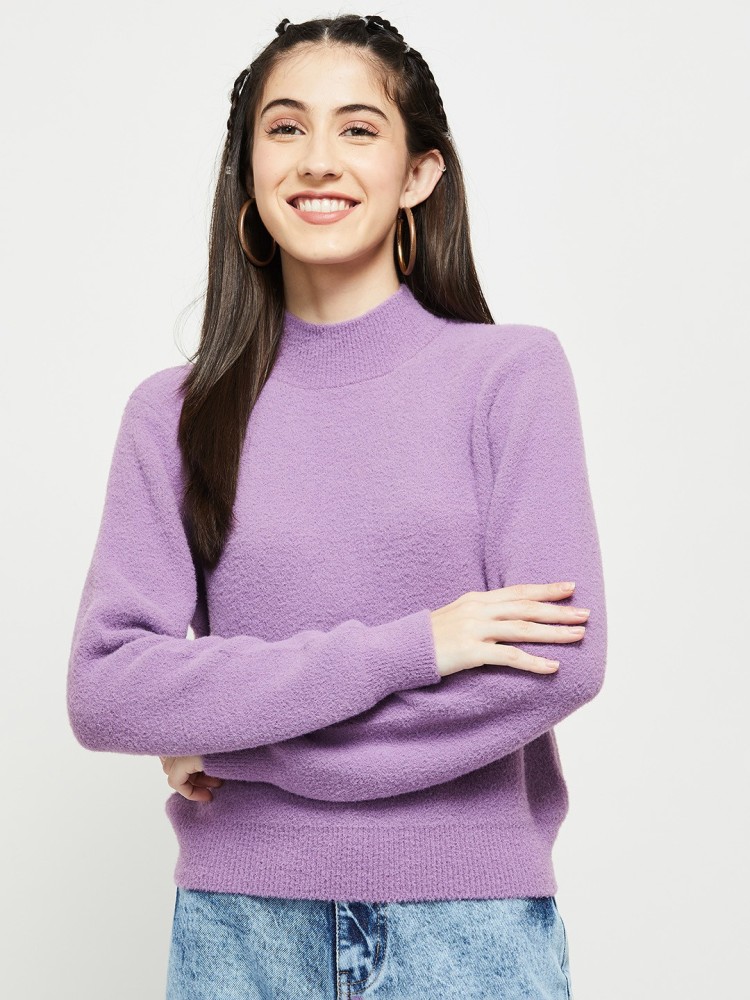 Light purple hot sale turtleneck sweater