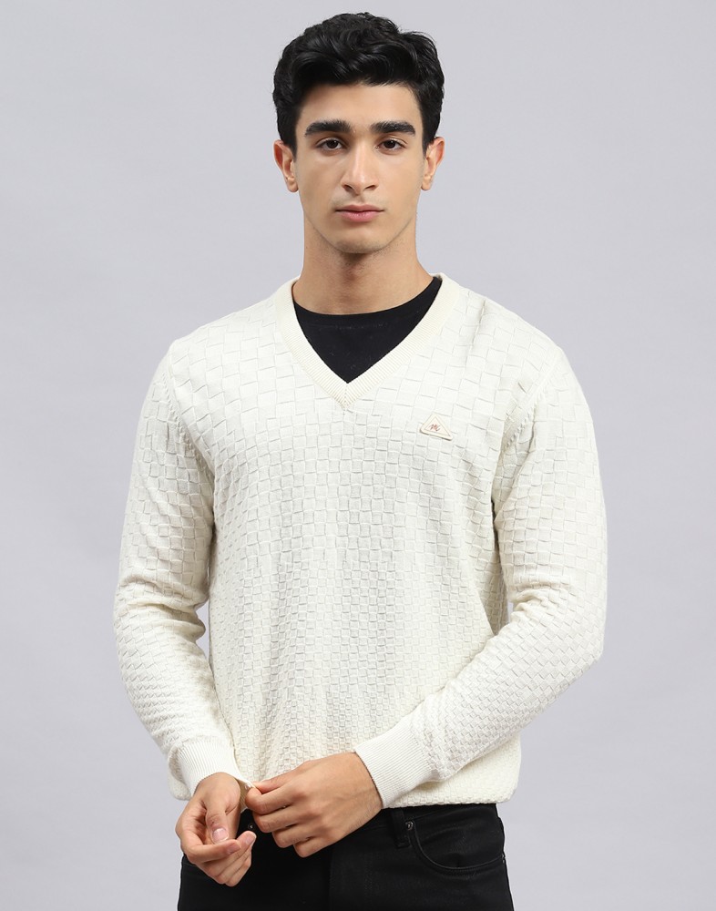 White v sales neck jumper