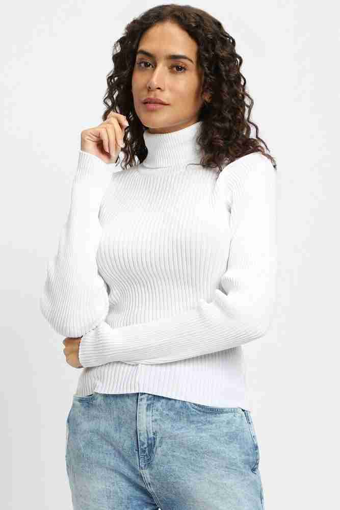FOREVER 21 Self Design Turtle Neck Casual Women White Sweater Buy FOREVER 21 Self Design Turtle Neck Casual Women White Sweater Online at Best Prices in India Flipkart