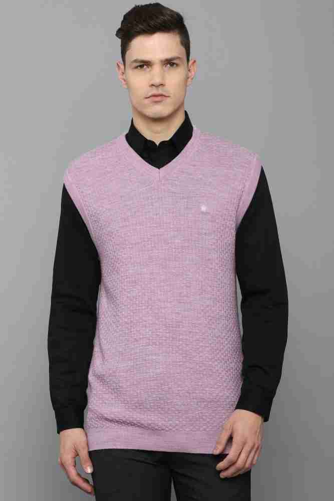 Mens pink sweater on sale vest