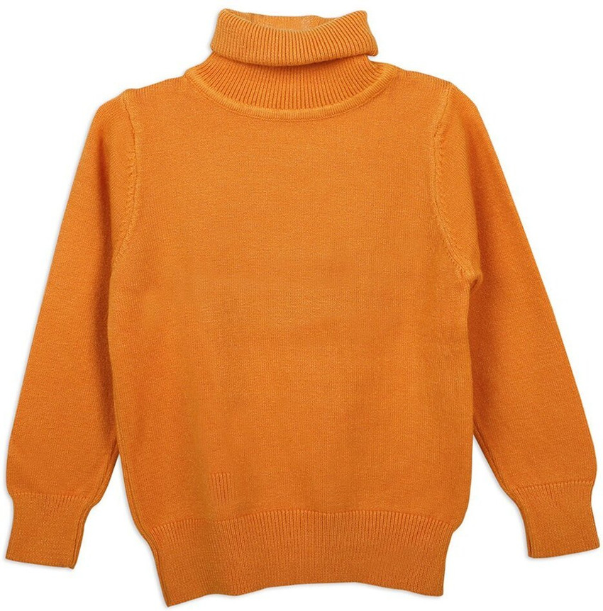 Girls orange turtleneck discount