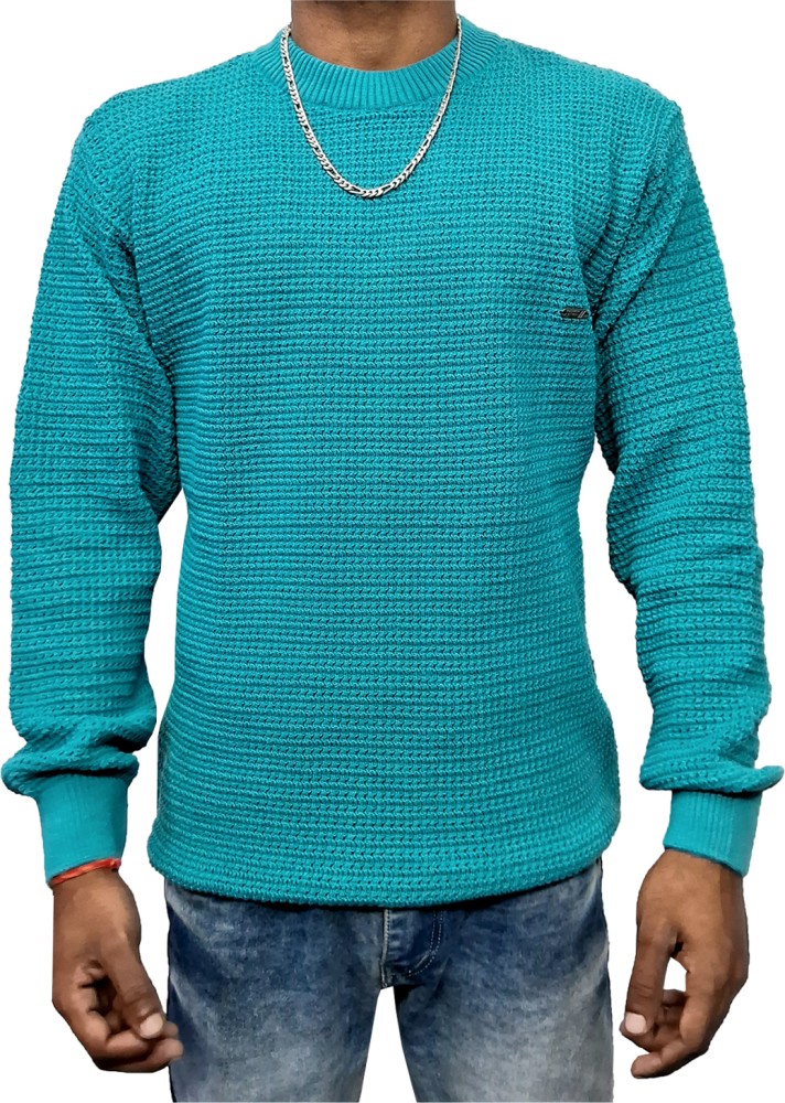 Blue sweater outlet mens fashion