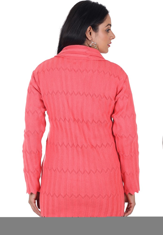 Ninish Self Design Collared Neck Casual Women Pink Sweater - Buy Ninish  Self Design Collared Neck Casual Women Pink Sweater Online at Best Prices  in India