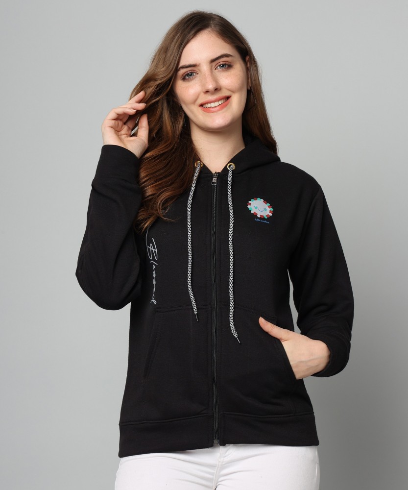 Black sweater hoodie outlet women's