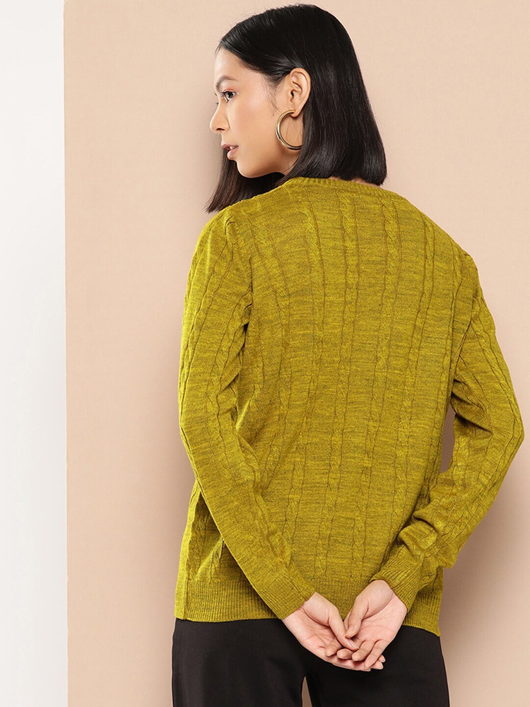 Mustard deals green sweater