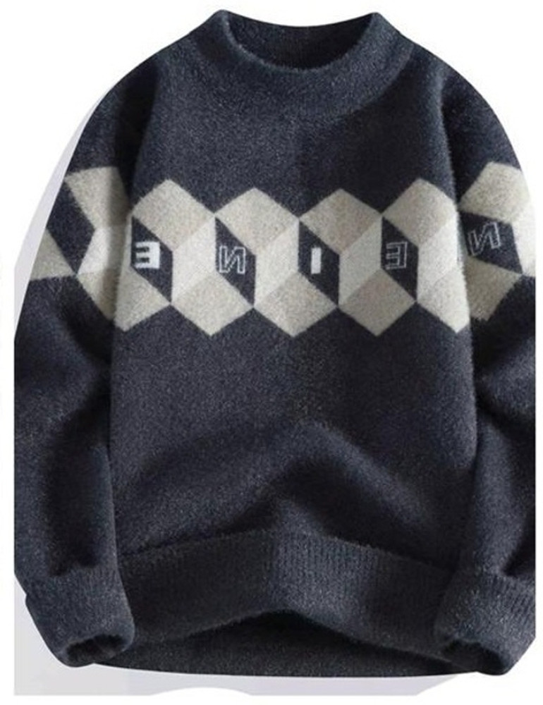 FitIn OutFit Printed Round Neck Casual Men Grey Sweater Buy FitIn OutFit Printed Round Neck Casual Men Grey Sweater Online at Best Prices in India Flipkart