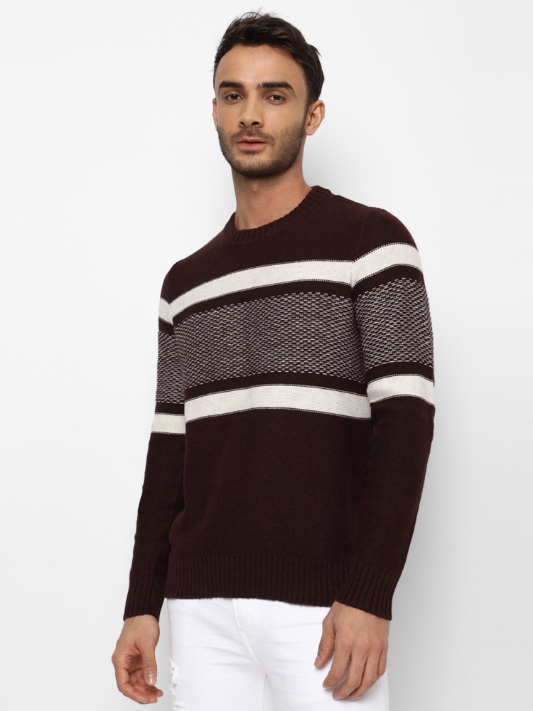 American eagle black on sale and white sweater