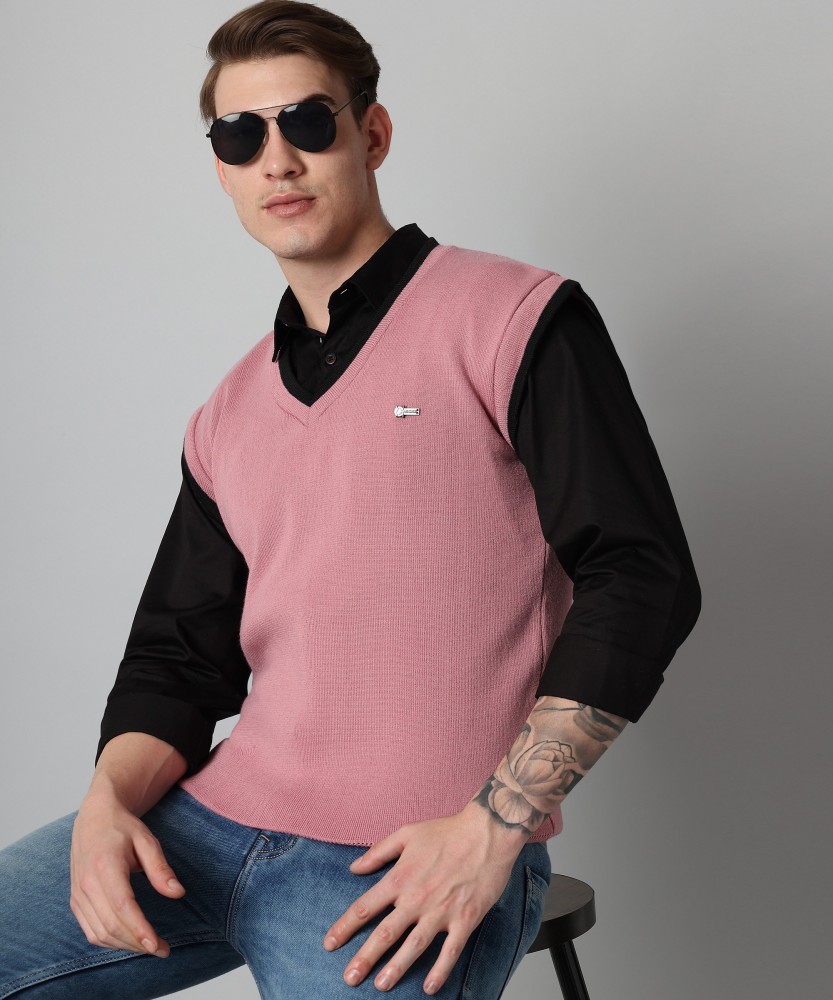 Pink sweater deals vest mens