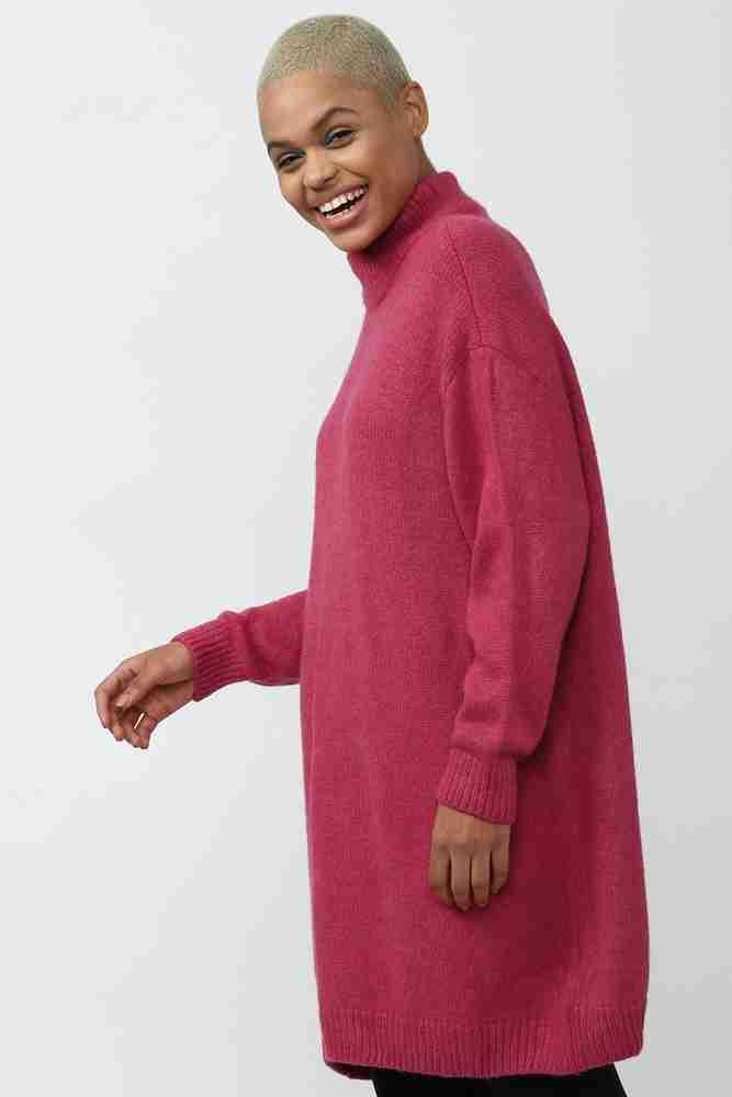 FOREVER 21 Solid Turtle Neck Casual Women Pink Sweater Buy FOREVER 21 Solid Turtle Neck Casual Women Pink Sweater Online at Best Prices in India Flipkart