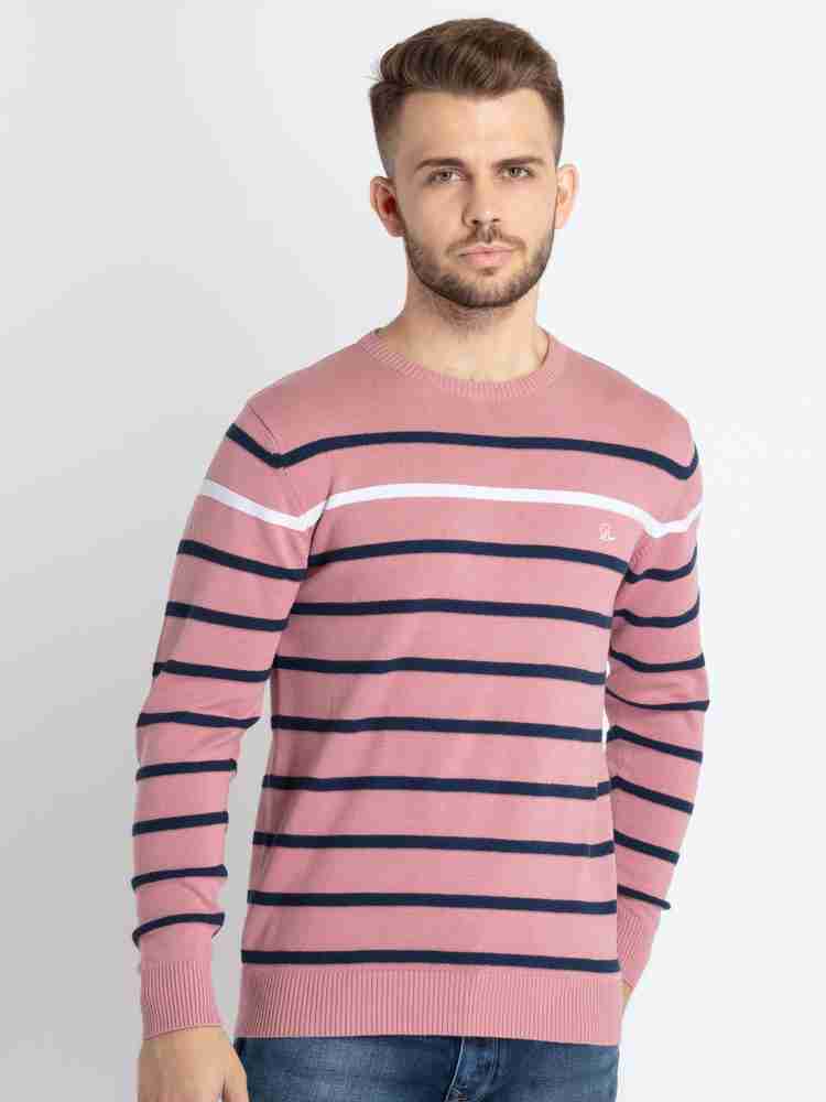Status Quo Striped Round Neck Casual Men Pink Sweater Buy Status Quo Striped Round Neck Casual Men Pink Sweater Online at Best Prices in India Flipkart
