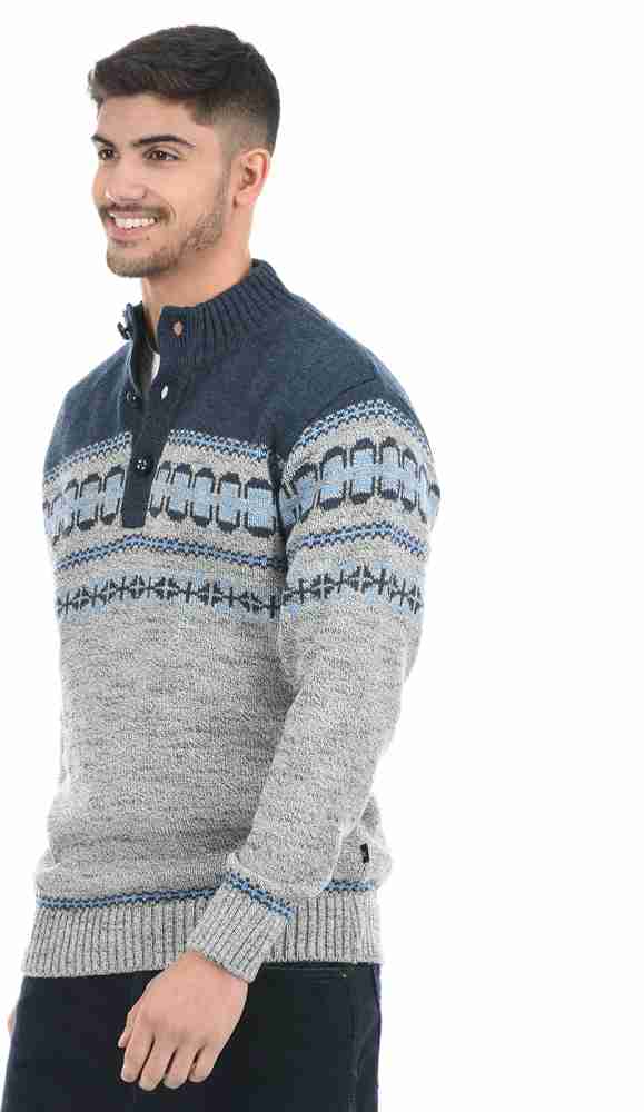 London Fog Self Design High Neck Casual Men Grey Sweater Buy London Fog Self Design High Neck Casual Men Grey Sweater Online at Best Prices in India Flipkart