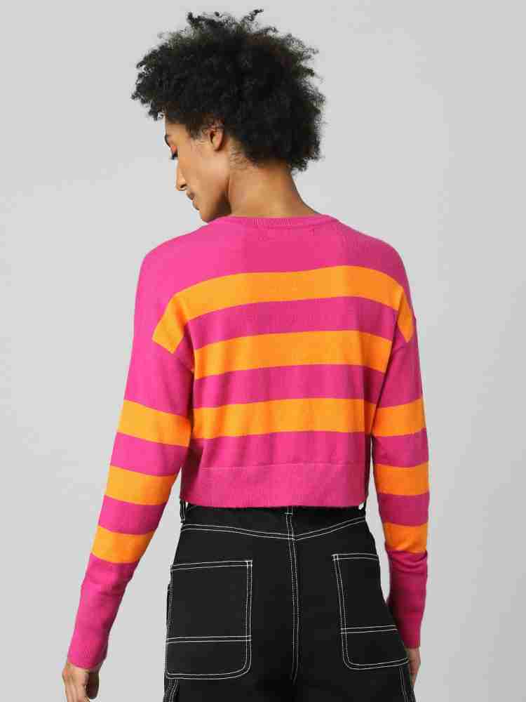 Pink 2024 yellow sweater