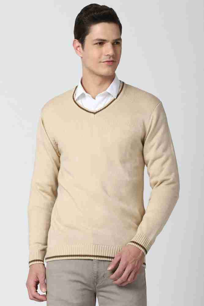 PETER ENGLAND Solid V Neck Casual Men Beige Sweater Buy PETER ENGLAND Solid V Neck Casual Men Beige Sweater Online at Best Prices in India Flipkart