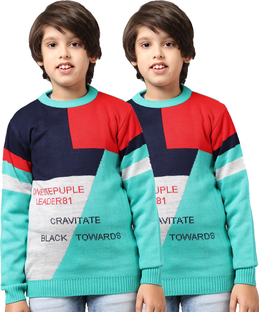 Trendy World Colorblock Round Neck Casual Boys Girls Multicolor Sweater Buy Trendy World Colorblock Round Neck Casual Boys Girls Multicolor Sweater Online at Best Prices in India Flipkart