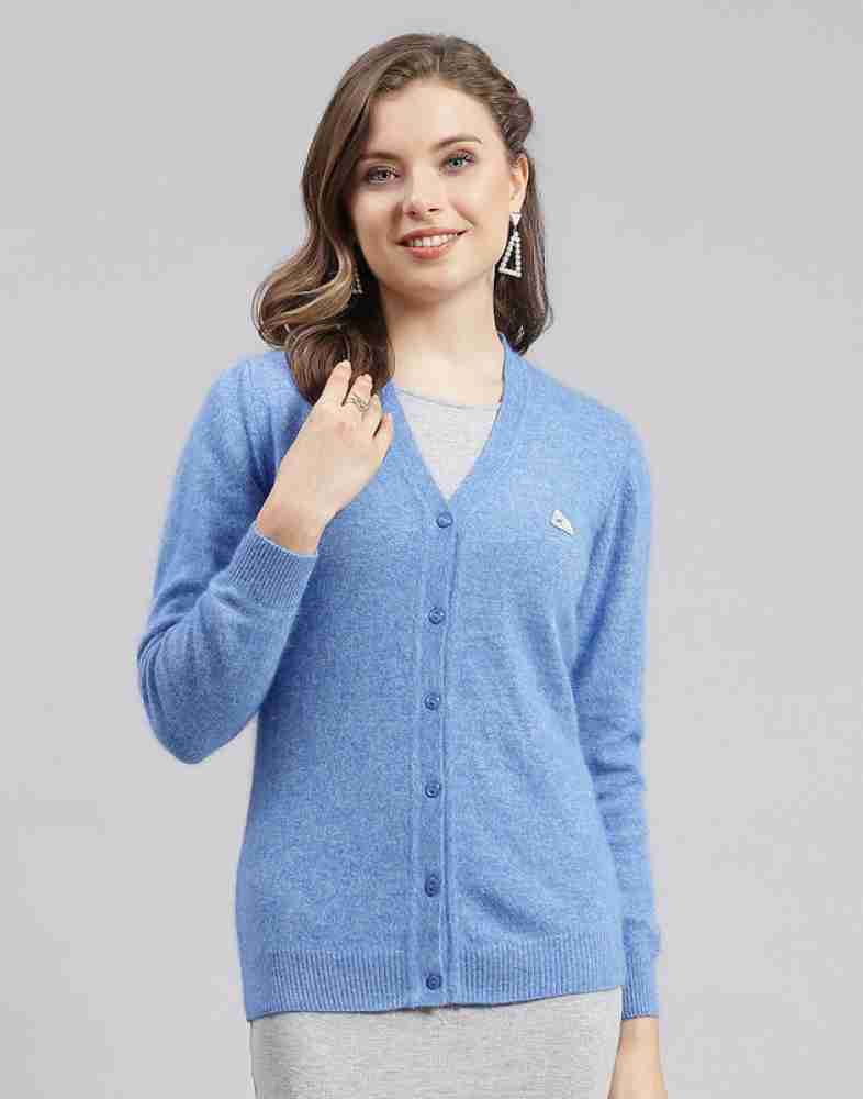 MONTE CARLO Solid V Neck Casual Women Blue Sweater Buy MONTE CARLO Solid V Neck Casual Women Blue Sweater Online at Best Prices in India Flipkart