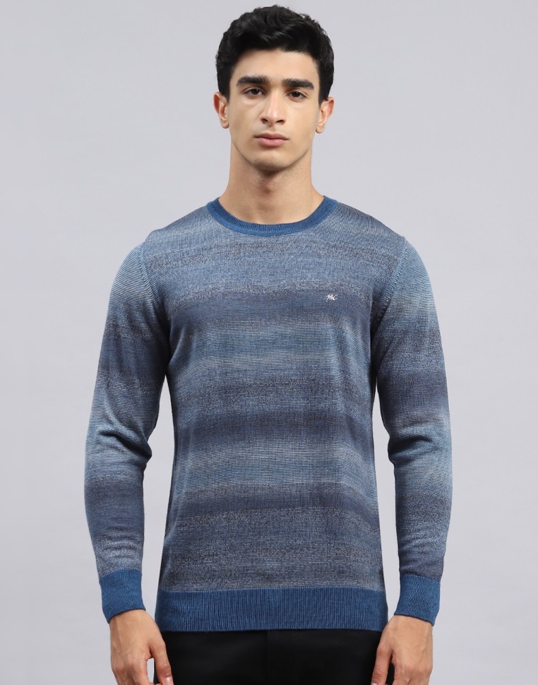 MONTE CARLO Self Design Round Neck Casual Men Blue Sweater Buy MONTE CARLO Self Design Round Neck Casual Men Blue Sweater Online at Best Prices in India Flipkart